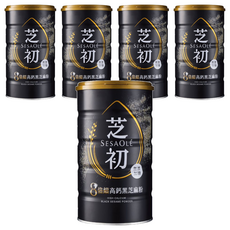 SESAOLE 芝初 8倍細高鈣黑芝麻粉, 380g, 5罐