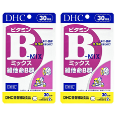 DHC 維他命B群, 30日份, 含維生素B1, 維生素B2, 維生素B6, 維生素B12, 60顆, 200mg, 2包