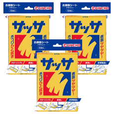 KINCHO 金鳥 SASSA萬用三層雙面擦拭巾 10入, 單色, 10張, 3袋