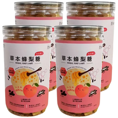 Love Nature Simple Life 依琦匠子 草本蜂梨糖 水蜜桃口味，清涼甘甜，舒緩喉嚨不適, 500g, 4罐