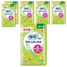 SOFY 蘇菲 導管式衛生棉條, 量多型, 9入, 6盒