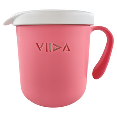 VIIDA Souffle 抗菌不鏽鋼杯，304L抗菌不鏽鋼，安全無毒, 甜心粉, 330ml, 1個