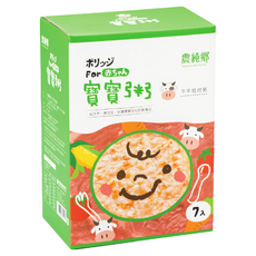 農純鄉 台灣公司貨 牛牛壯壯粥 6個月以上 7包, 1.05kg, 1盒