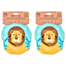 ZOOCCHiNi 可清洗 ONE SIZE 口袋尿布含2個內襯 - 獅子, 2組