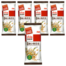 ViVa 萬歲牌 蔥燒辣小魚花生, 配酒首選, 35g, 5包