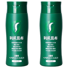 Sastty 利尻昆布 白髮專用染髮護髮乳, 200g, 2瓶, 黑色