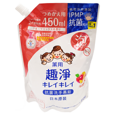 LION 獅王 趣淨 洗手慕斯補充包 清新果香, 450ml, 3包