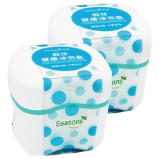 Seasons 四季 活動假牙/矯正器專用 雙層浸泡盒, 2個