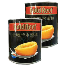 GoldReef 金礦牌 水蜜桃 易開罐, 825g, 2罐