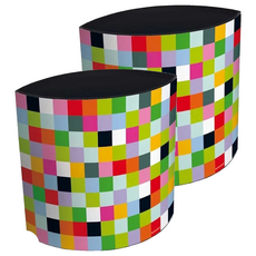 REMEMBER Wasty-Mosaic 韋斯特 雙面塗層紙筒, 36 x 21 x 35 cm, Coated Cardboard, 36 x 21 x 35cm, 馬賽克, 2個