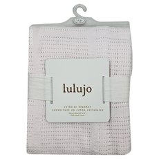 lulujo 透氣洞洞毯, 100%棉, 100x80公分, 特殊透氣織法 柔軟輕巧布料 嬌嫩粉紅色, 100 x 80cm, 嫩粉色