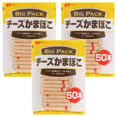 Natori Food 大袋起司魚板棒 Set 50入, 超大容量爆漿香濃起司魚板, 600g, 3袋
