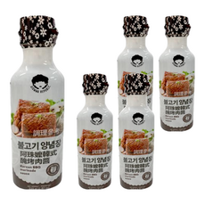AJUMMA REPUBLIC 阿珠嬤 韓式醃烤肉醬 烤肉醬 醃製 拌炒, 335g, 5瓶