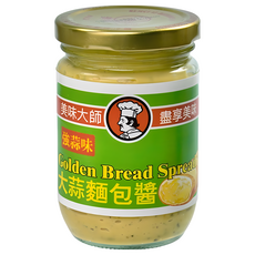CHEF'S CHOICE 美味大師 大蒜麵包醬強蒜味, 220g 金黃香脆, 1罐