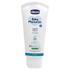Chicco 寶貝嬰兒植萃保濕乳霜，義大利原裝進口，成分單純無添加, 100ml, 1條