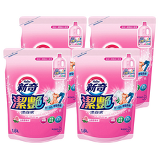 Haiter 新奇 潔艷漂白水 補充包 1.6L, 適用於各種顏色的衣物, 去除異味, 有效去除污漬, 4包