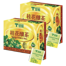 T世家 桂花釀茶 環保包 Set, 50茶包，100克, 2g, 50包, 2盒