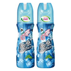 叮寧 涼感小黑蚊防蚊液，360度倒噴, 90ml, 2瓶
