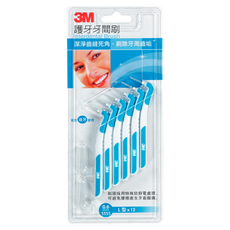 3M 護牙牙間刷L型 SSSS IBT06-12DL, 0.6mm, 12支, 1組