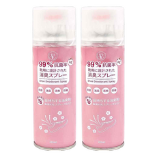 優思居 櫻花香鞋襪除臭噴霧, 99%抗菌, 260ml, 2罐