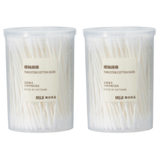 MUJI 無印良品 棉棒, 200支, 2罐