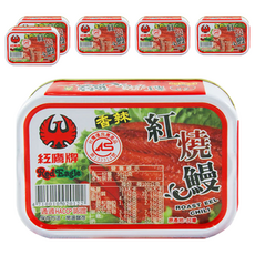 紅鷹牌 香辣紅燒鰻 100gx3入, 台灣宜蘭在地製造 下酒好佐料, 100g, 6罐