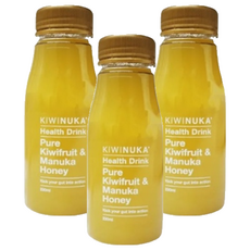 KIWINUKA 紐西蘭奇異果麥蘆卡蜂蜜飲, 南阿爾卑斯山泉水, Zespri認證的有機奇異果, 紐西蘭野生麥蘆卡蜂蜜, 230ml, 3瓶