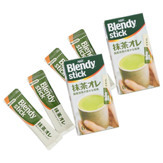 AGF Blendy 抹茶歐雷, 6本入, 國產抹茶的豐富風味, 9.7g, 6條, 2盒