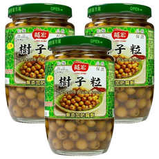 龍宏 樹子粒, 385g, 無添加防腐劑, 3罐
