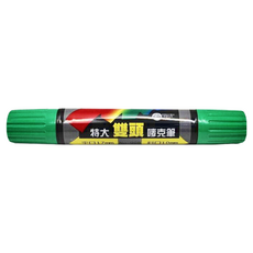 LIBERTY 利百代 908雙頭麥克筆，平口17mm 斜口10mm, 綠色, 1支
