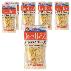 DoggyMan 多格漫 犬用Hello角切塊 零食, 起司, 110g, 6包