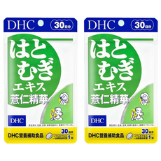 DHC 薏仁精華膠囊食品, 30日份, 富含維他命E，提供抗氧化作用, 30顆, 555mg, 2包