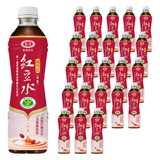 AiKEN 愛健 萬丹紅紅豆水 無糖, 530ml, 24瓶