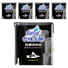去味大師 鞋櫃消臭易 備長炭 2入組, 120g, 5組