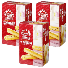 喜年來 芝麻蛋捲，酥脆可口，濃郁蛋奶香, 192g, 3盒