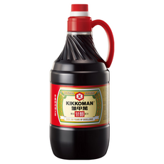 KIKKOMAN 龜甲萬 甘醇醬油，非基因改造大豆釀造, 1.6L, 1瓶