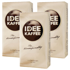 IDEE KAFFEE 低刺激性咖啡粉，250g，特殊蒸氣工法，保留咖啡風味，經典歐洲風味，香濃滑順，德國產，中焙, 3包