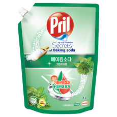 Pril 淨麗 小蘇打高效洗碗精草本 補充包, 德國科技 濃縮配方, 1L, 1包