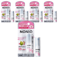 LION 獅王 NONIO 終結口氣淨涼噴劑 清梨薄荷 5ml 口腔噴霧, 5罐