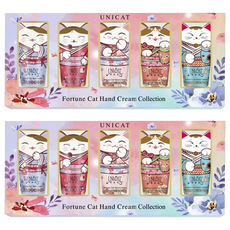 UNICAT 變臉貓 花香系列手霜禮盒5入組 (藍風鈴/玫瑰/依蘭/櫻花/茉莉)，質地輕盈保濕, 2盒
