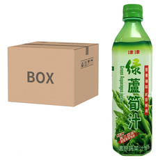 津津 綠蘆筍汁 還原蔬菜汁10% - 24瓶, 600ml