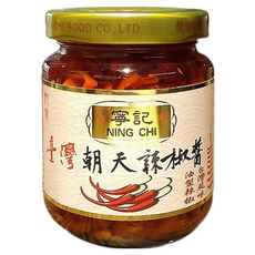 寧記 台灣朝天辣椒醬，油製辣椒風味, 120g, 1罐