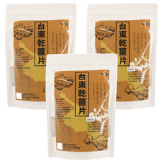 太禓食品 台東乾薑片, 嚴選台東老薑 低溫乾燥 保留香味 料理煮茶都OK, 100g, 3包