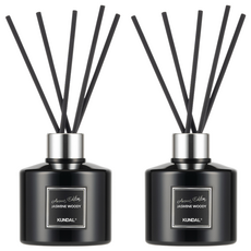 KUNDAL 昆黛爾 Aroma Edition 家用淨化空氣香薰擴香組, 茉莉花木香, 200ml, 2瓶