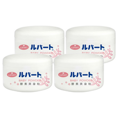 Lupart 日雅 嬰兒酵素爽身粉, 粉質柔細 酵素成分, 90g, 4罐