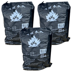 高級木炭, 1.2公斤/包±10%, 用於燒烤食材, 印尼產, 1.2kg, 3包