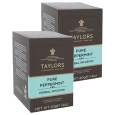 TAYLORS 泰勒茶 舒爽薄荷茶 2g*20包*2盒裝 (德國進口, 無咖啡因, 清新舒暢), 2盒