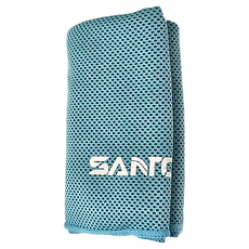 SANTO 山拓 冰巾 速乾毛巾 涼感運動毛巾 防暑冰爽巾 湖藍色 涼感巾 運動毛巾, 1條