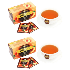 TWININGS 唐寧茶 香甜蜜桃茶 (Peach Tea), Sweet & Juicy, 2g, 25包, 2盒
