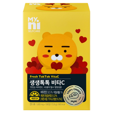 Myni Fresh Tok Tok 維他命C片，美味維他命，含維他命B3、B6, 108顆, 1盒